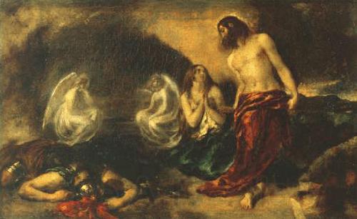 William Etty Christ Appearing to Mary Magdalene after the Resurrection exhibited 1834